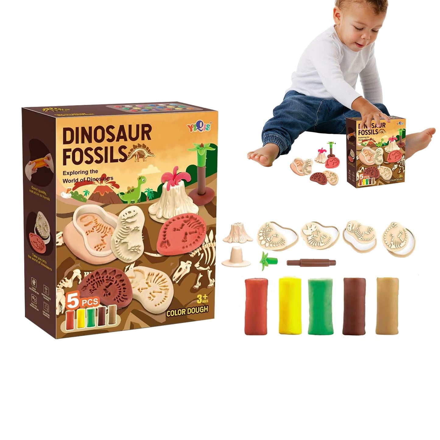 F Fabobjects Playdoh Set | Playdoh Clay Set Modeling | Diy Creative Ultra Soft Light Clay Arts And Crafts Kits Modeling Clay & D