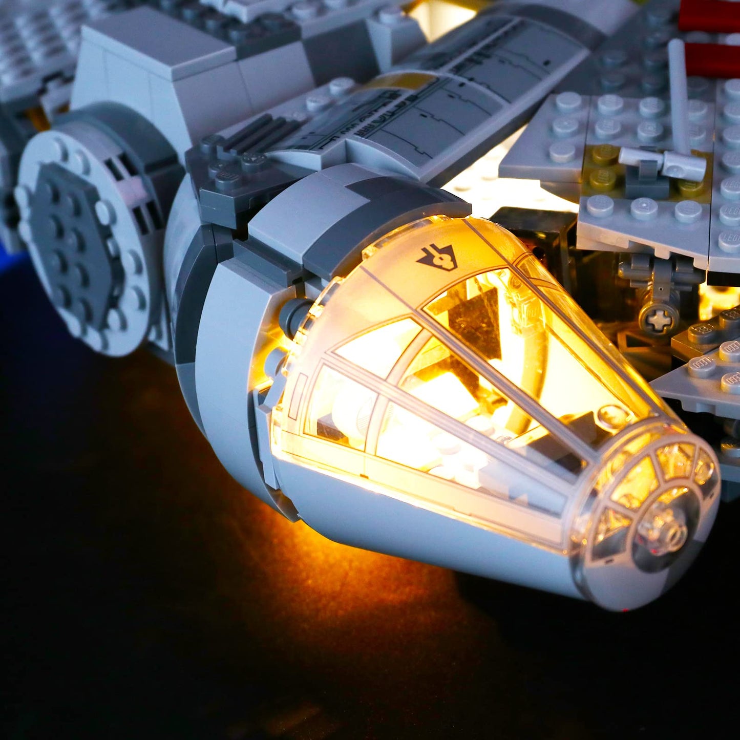 BRIKSMAX Led Lighting Kit for Millennium Falcon - Compatible with Lego 75257 Building Blocks Model - Upgraded Version with Remot