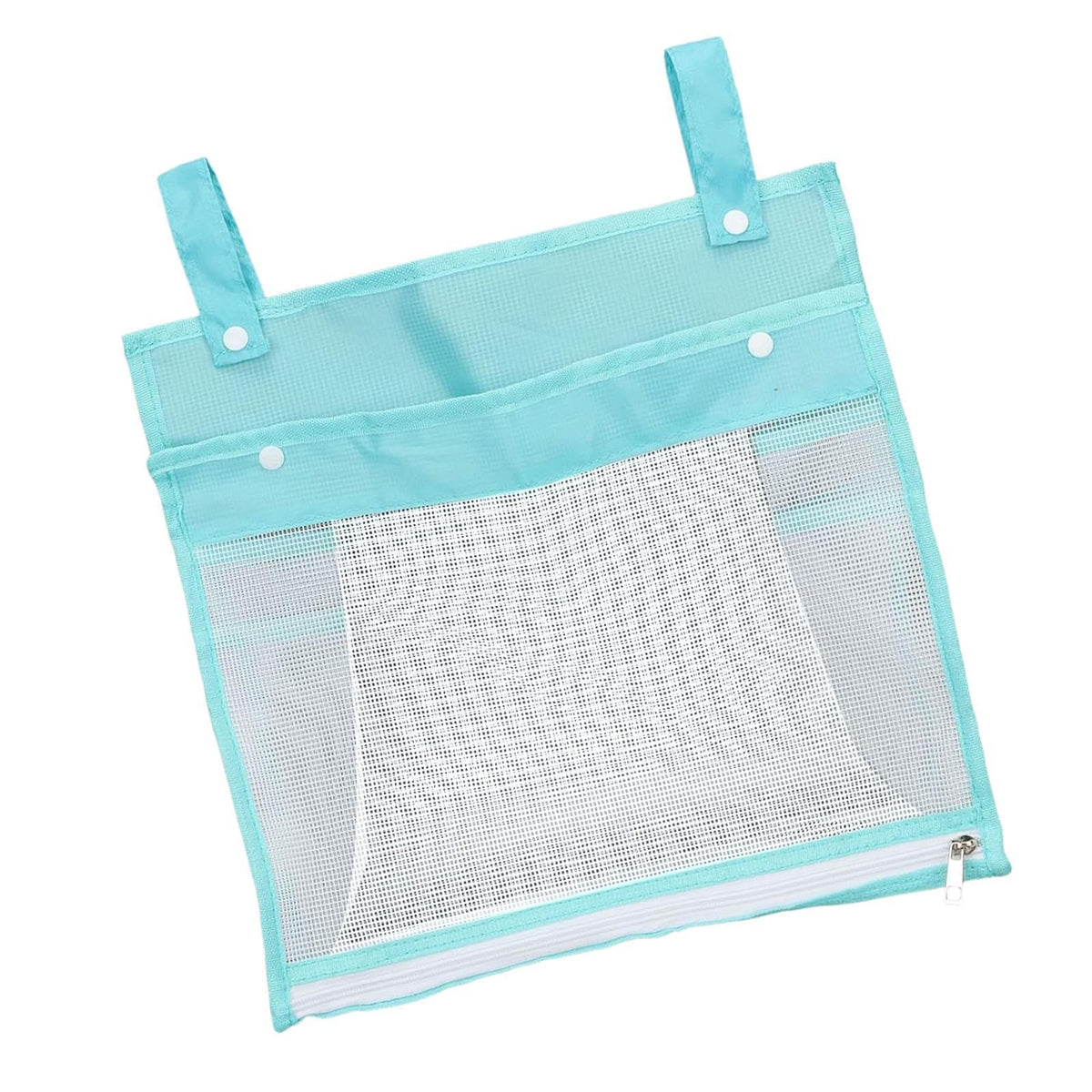 Atorse Mesh Bath Toy Organizer Multipurpose Baby Bath Toy Storage For Kids Bathroom Blue