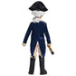 IKALI Kids George Washington Costume With Wig and Hat Accessories, Boys Children Hamilton American Colonial Day Outfit Uniform 1