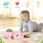Morismos Sea Turtle Stuffed Animal With Babies,14 In Mommy Turtle With 3 Baby Turtles Plush, 2 Eggs Plushies Inside Belly Pouch,Big-Eyed Turtle Toys For Toddlers Kids,Pink Turtle Gifts For Girls Boys