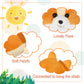 Sumind 9 Pcs Valentine Mini Plush Dog Stuffed Animals Bulk Dog Plush Party Favors Small Soft Plush Dog Toy For Easter Goodie Bag