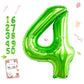 Smlpuame 40 Inch Number Balloon 0-9 Green Large Number 4 Balloons,Digital Balloons For Birthday Party Celebration Decorations Su