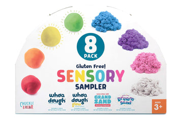 Chuckle & Roar Sensory Sampler - 8 Fidget Activities for Preschoolers - Medium, Multicolor, Plastic - Ages 3+ - Model 64317