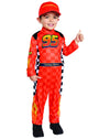 Spirit Halloween Toddler Cars Lightning McQueen Pit Crew Costume