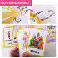 26Pcs/Set Toys/Playground/Sports Kids Gifts English Flash Cards Pocket Card Educational Learning Baby Toys For Children Pre-Kindergarten