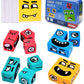 Babbles Wooden Face Changing Emoji Cube, Expression Matching Block Puzzle Toy, Educational Learning Activities With 16 Cubes For