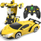 Yotoy Remote Control Car Toys - Transform Rc Cars For Kids, One Button Transformation, 360 Degree Rotating Drifting, 2.4Ghz & 1: