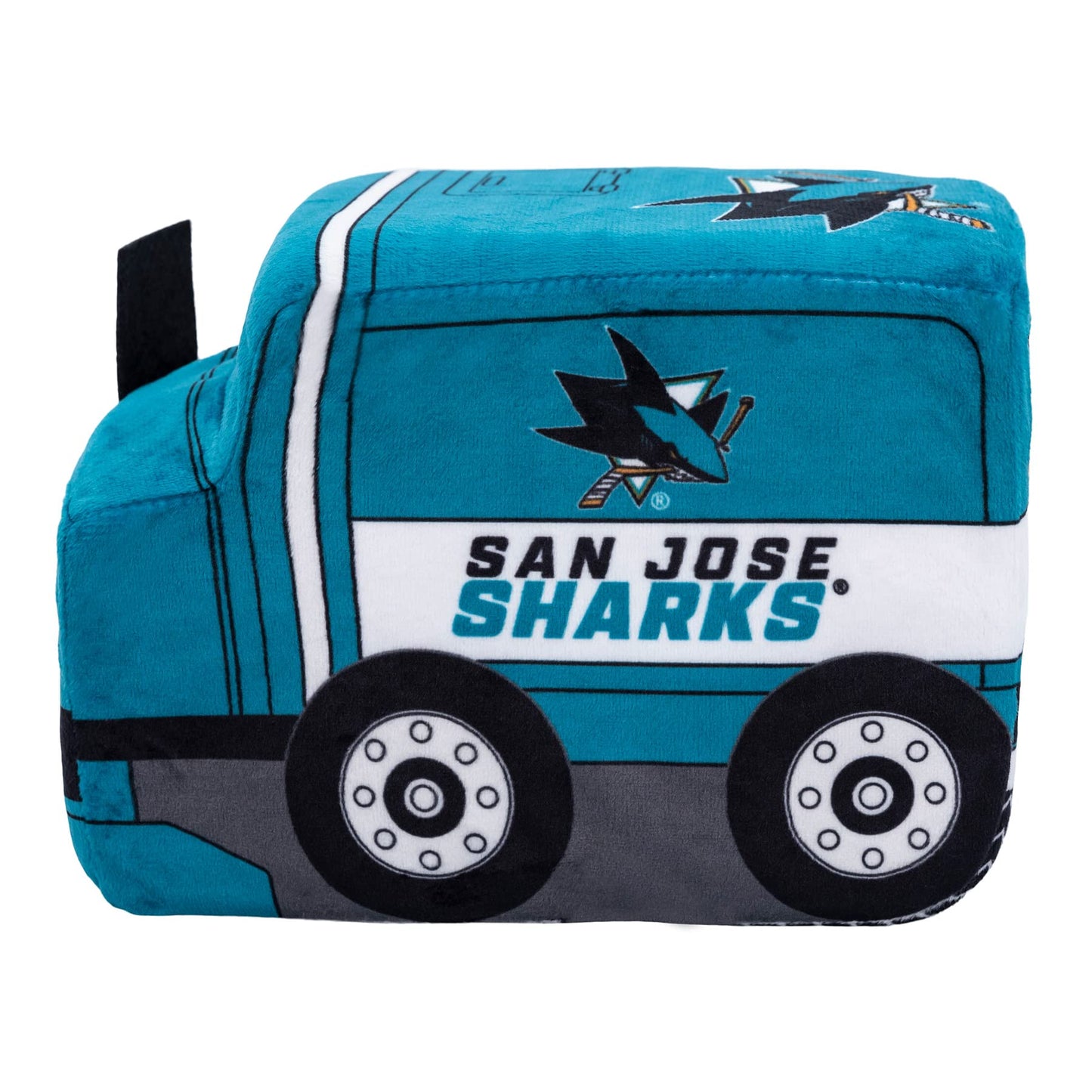 Bleacher Creatures 7" San Jose Sharks Zamboni Plushie - Soft Crystal Velboa Polyester