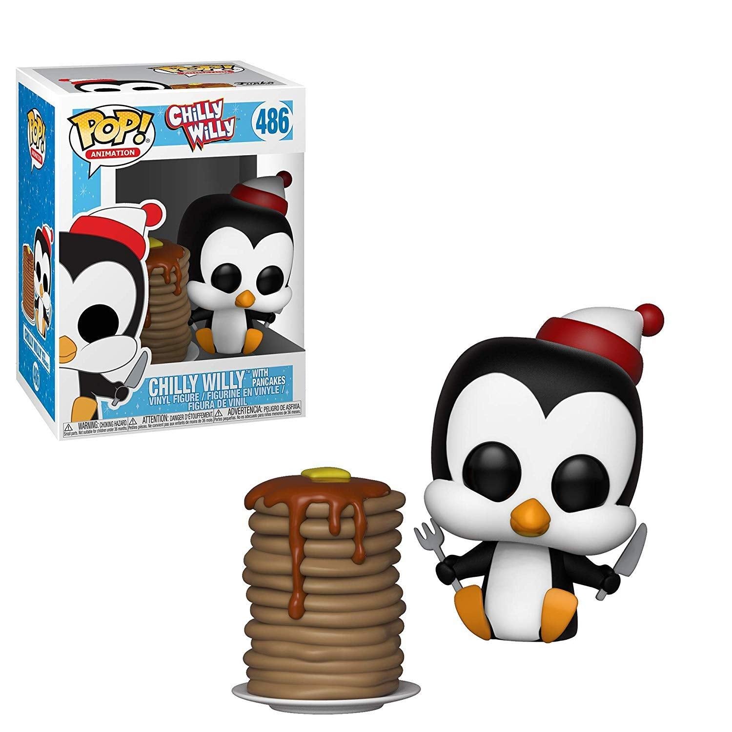 Funko Pop Animation: Chilly Willy - Chilly Willy W/Pancakes Collectible Figure, Multicolor