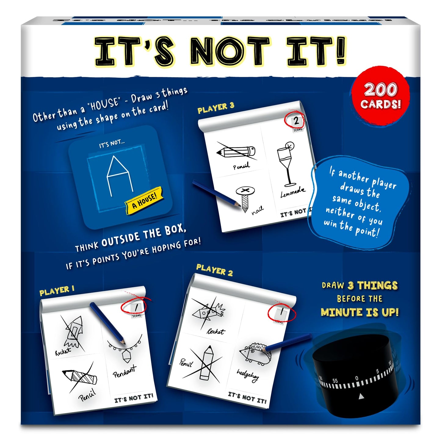 Skillmatics Card & Board Game - It’S Not It, Fast-Paced Fun, Hilarious Drawing Game, Perfect For Families, Parties, And Game Nights, Race To Doodle, Gifts For Kids, Teens, Adults Ages 7, 8, 9, 10 & Up
