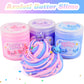 3 Pack Axolotl Butter Slime, Slime Kit with Pink, Blue, Purple Axolotl Charms, Soft and Stretchy, Slime Party Favor for Girls &