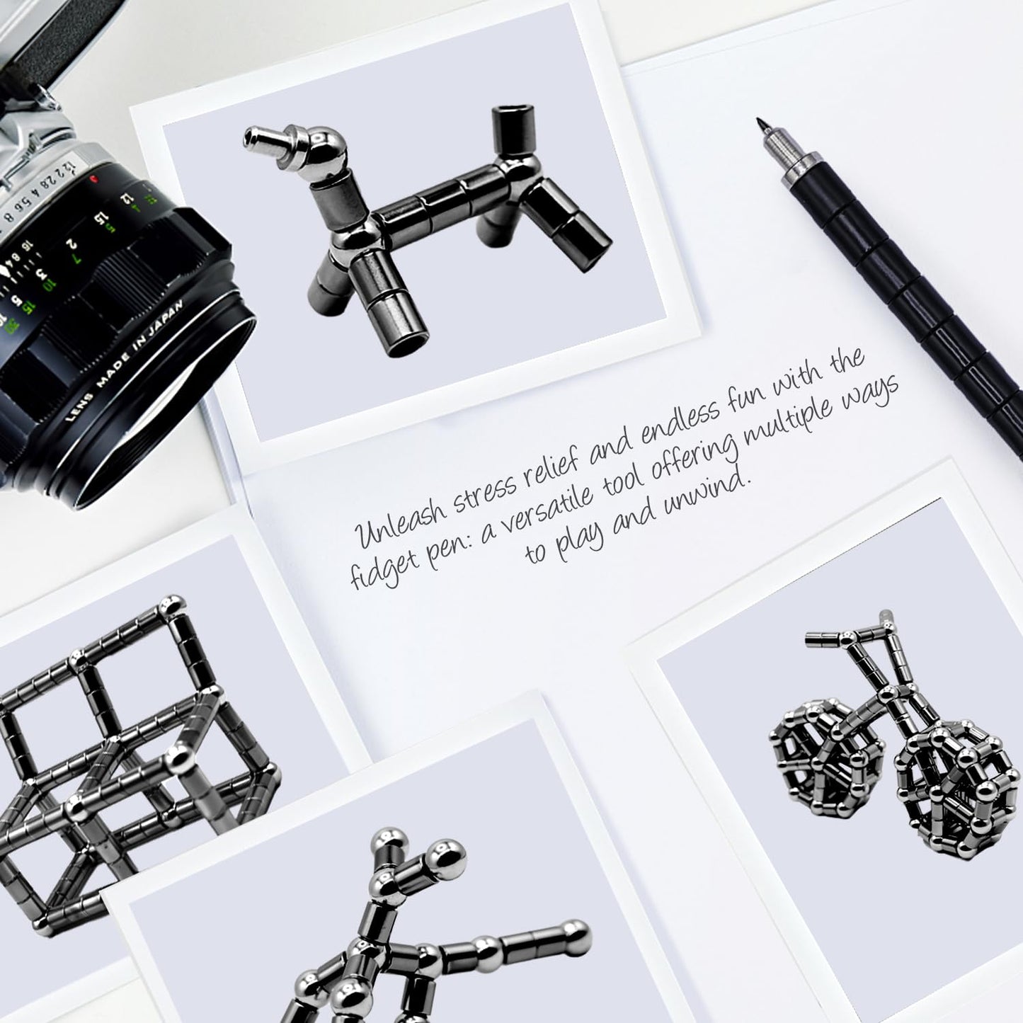 Easefuli Fidget Pen Upgrade Magnetic Pen, Gifts For Men Him Stocking Stuffers For Teens Adults Men Teen Boys Girls Gift Ideas Fi