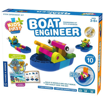 Thames & Kosmos Kids First Boat Engineer Stem Experiment Kit For Young Learners, Build 10 Non-Motorized Models, Play & Learn Wit