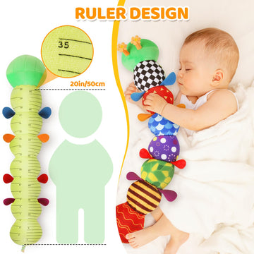 Kmuysl Baby Toys 0-6 6-12 Months, Sensory Music Animal Stuffed Toy For 0 1 2 3 4 5 6+ Months, Plush Toy With Crinkle And Rattles