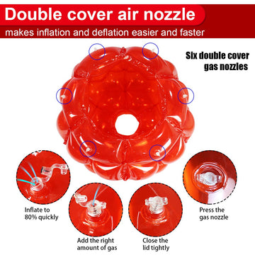 SUNSHINEMALL 2 PC Sumo Balls for mature-themed  Inflatable Body Bumpers Balls Sumo Balls Bopper Toys  for Kids Yard Human Bubble Ball Hamster Ball (36 INCH Red Blue)