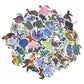 Aowplc 100 Pcs Ocean Animal Stickers, Waterproof Vinyl Sea Life Sticker Pack