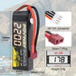 POVWAY 3S 11.1 V 2200mAh LiPo Battery 50C RC Battery with T Plug Compatible RC Airplane, RC Helicopter,Drone ect.(2 Pack)