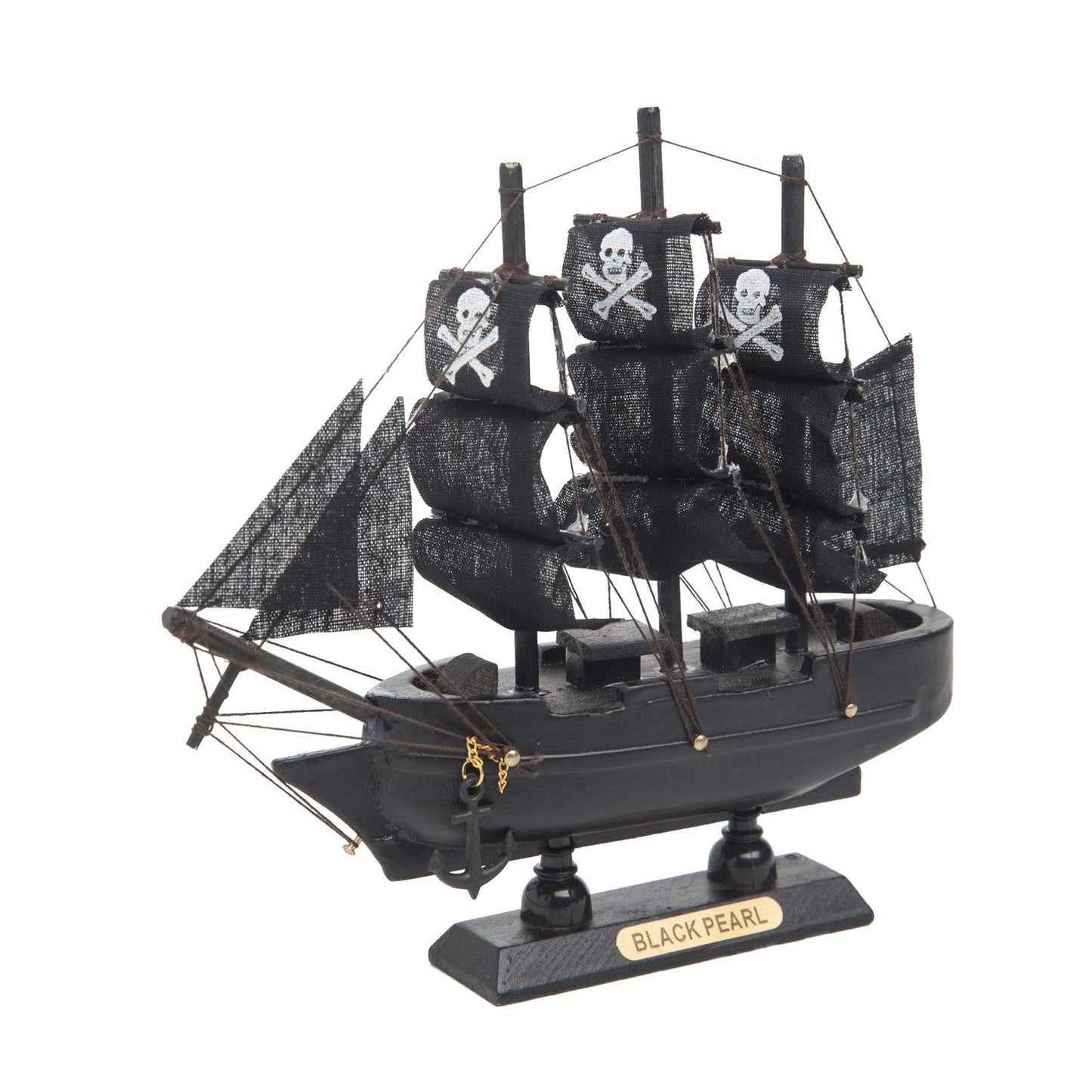 Beachcombers Small Black Pearl Pirate Ship Multi