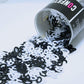 Confetti Number 30 Black, White - 4 Half Oz Bags (2 oz) #7306 Q02