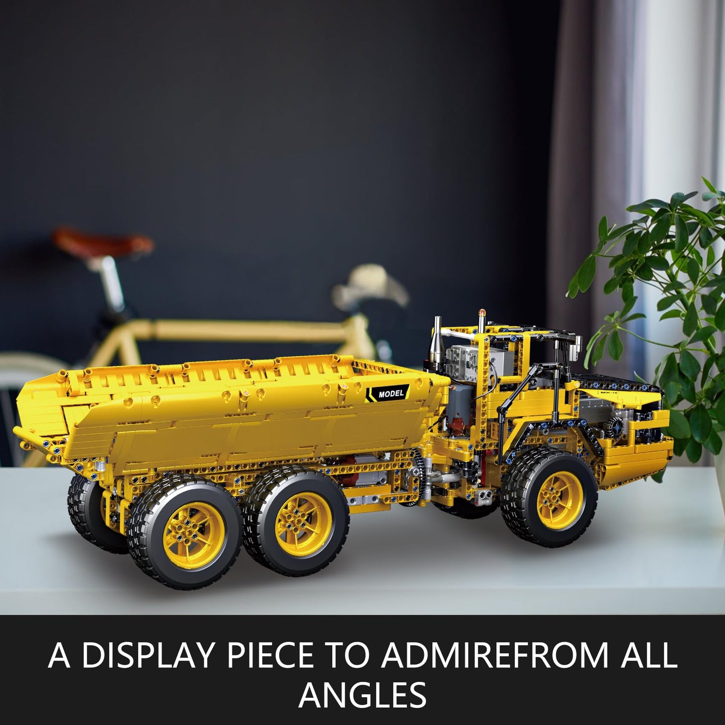 Mould King 17010 Engineering Dump Truck Building Block Kits  MOC Building Blocks Set to Build  Gift for Kids Age 8+/mature-themed Collections Enthusiasts(1888 Pieces with Motor/APP Remote Control)