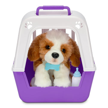 Little Live Pets My Really Real Puppy - Patches The Beagle | Interactive Toy With 60+ Sounds, Soft Fur, Blinking Eyes, Feeding Sounds, 2-In-1 Carrier Bed, Secret Birthmark & Adoption Certificate