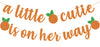 A Little Cutie Is On Her Way Banner, Little Cutie Banner, A Little Cutie Is On The Way Baby Shower Decorations, Girl Orange Theme Birthday Party Decorations Supplies