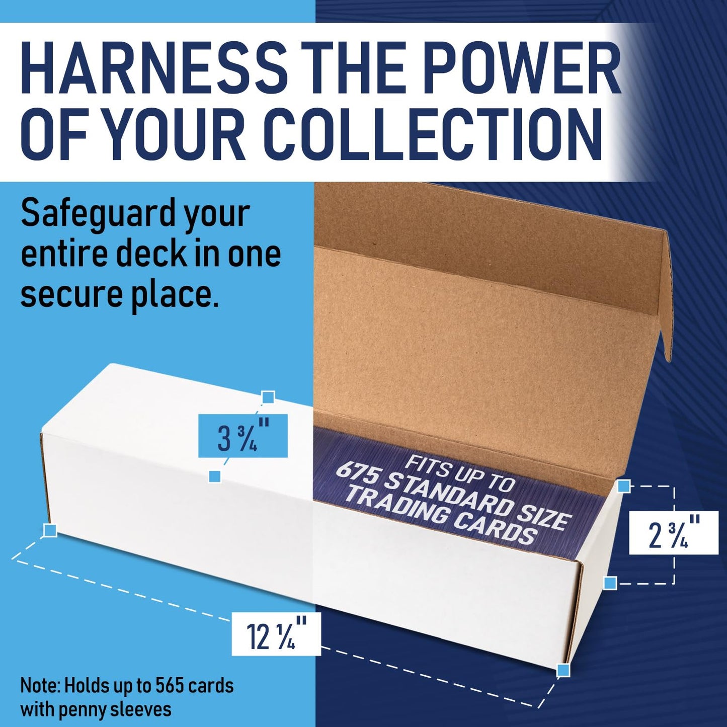 enhanced Cardboard Storage Boxes For Trading Card | Trading Card Storage Box  Organizer For Sports  Baseball  Football  Basketball  MTG & TCG Collector Cards  Sports Cards Box Holder  Magic Boxes Bulk.