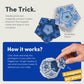 Speks Geode Magnetic Fidget Sphere - Pentagons 12-Piece Set - Cobalt - Fun Desk Toy For Adults