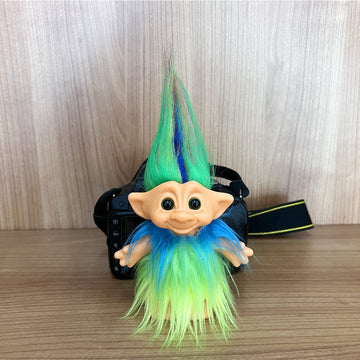 Good Luck Troll Dolls,Vintage Troll Dolls Chromatic Adorable For Collections, School Project, Arts And Crafts, Party Favors - 7.5' Tall (Include The Length Of Hair) (Jean)