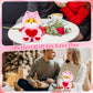 Jizwpoom Dog Plush - Corgi Stuffed Animal, Red Heart With Hippo Costumen Toys Doll Party Decor, Valentines Day Birthday Gifts For Kids, Gift For Girlfriend Boyfriend
