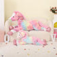 Tezituor 47 Inch Pink Tie-Dye Horse Plush Toy, Soft Stuffed Animal Pillow for Kids and Adults