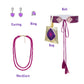 Grivos Wish Asha Dress Costume For Girls Princess Dress Up Kids Cosplay Outfits Halloween Christmas Party, Wish Purple, 110 (3-4T)