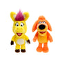 Jada Toys Donkey Hodie 8'' Sound Plush Twin Pack - Donkey Hodie & Bob Dog - Squeeze For Phrases From Preschool Show Donkey Hodie