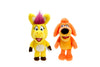 Jada Toys Donkey Hodie 8'' Sound Plush Twin Pack - Donkey Hodie & Bob Dog - Squeeze For Phrases From Preschool Show Donkey Hodie