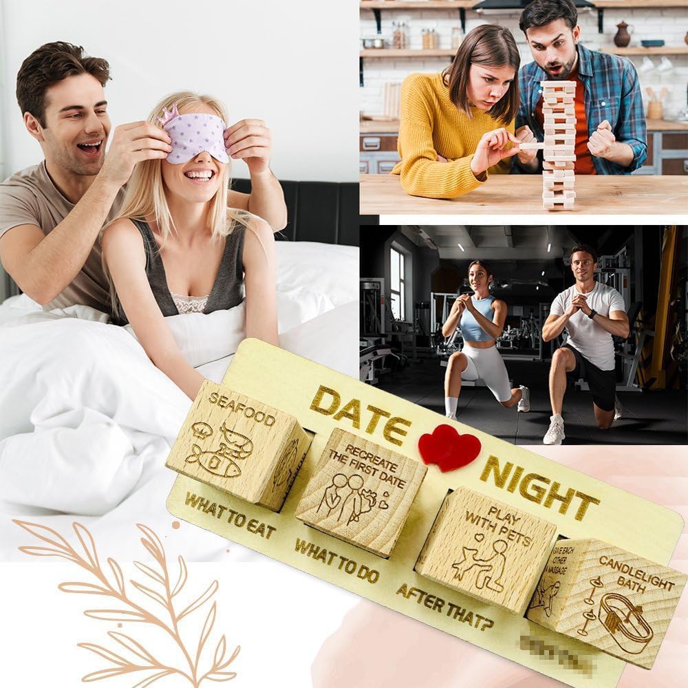 2024 New Date Night Dice For Couples, The Dicey Date Game, Activity Dice, Take Out Dice, Love Dice, Food Decision Dice, Date Ide