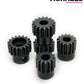 VICRAZZE 32p 5mm Pinion Gear Set 13T 14T 15T 16T 17T with 1/8 inch(3.175mm) Coupler and hex Key for 0.8 Metric Pitch RC Buggy Ca