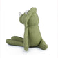 FLUFFYFUN 100% Organic Cotton Baby Dinosaur Stuffed Animal | 7.1" Green Plush Toy | Model OA013