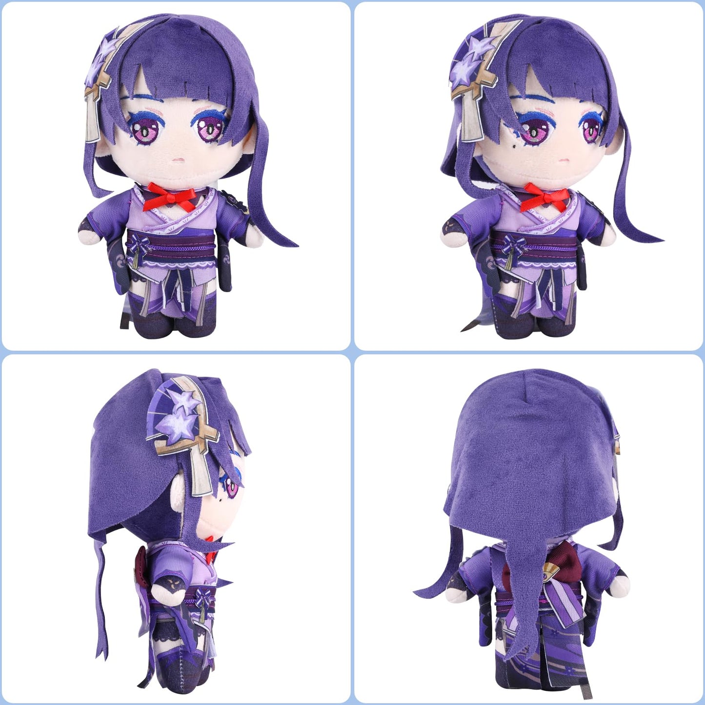 Genshin Impact Character Plush Doll, Plushie Stuffed Doll, Costume Plushy Props For Genshin Fans (Raiden Shogun)