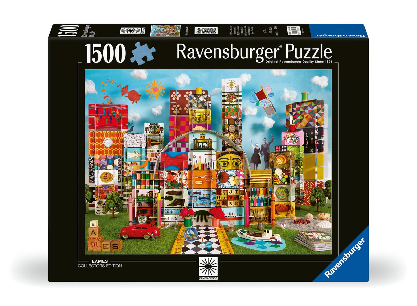 Ravensburger Eames House Of Cards Fantasy 1500 Piece Jigsaw Puzzle For Adults - 12000434 - Handcrafted Tooling, Made In Germany, Every Piece Fits Together Perfectly