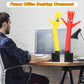 Homqyte Mini Inflatable Tube Man Novelty Gag Gifts Wacky Waving Inflatable Tube Guy Desktop With Blower For Christmas White Elep