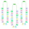 3PCS Easter Necklace Decorations, Light up Easter Bunny Pendant Necklaces, Colorful Indoor Outdoor Accessories, Bunny Necklace f