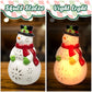 Lihome Snowman Decorations - Led Ceramic Snowman Christmas Decorations For Bedroom Unique Gifts For Mom Grandma
