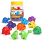 Learning Resources SnapnLearn Matching Dinos  18 Pieces, Ages 18+ Months Toddler Fine Motor Toys, Counting & Sorting Toy, Sha