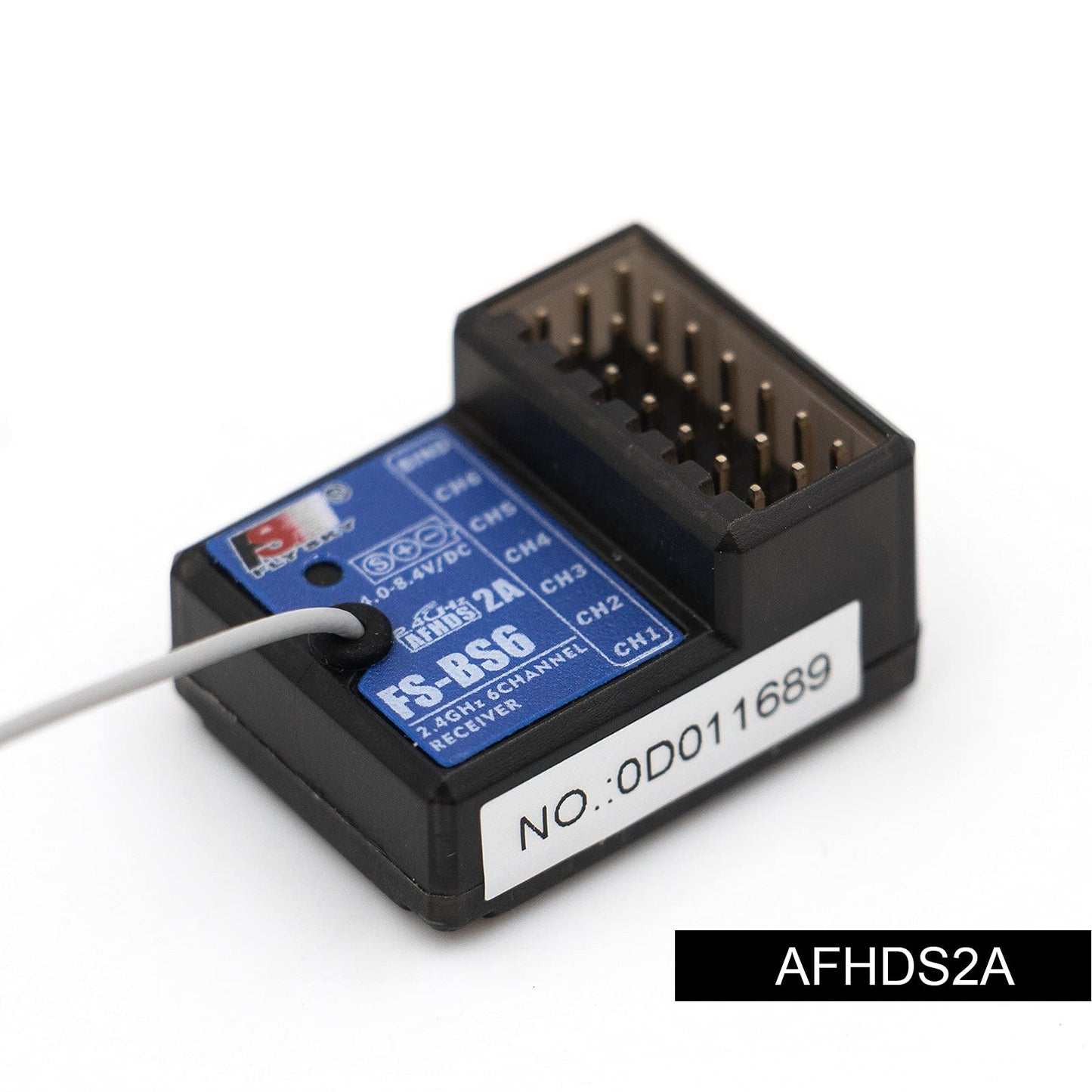 Flysky Fs-Bs6 6 Channels Receiver With Gyro Stabilization System For Fs-Gt5 Remote Controller Radio Transmitter Rc Car (2Pcs Fs-