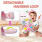 Ryotagift Baby Bilingual Musical Elephant Stuffed Animals Toys,Infant Early Learning Toys With Light-Up Music & Crinkle,Tummy Ti