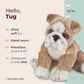 Bearington Bulldog Plush Toy - 13" Dog Stuffed Animal, Soft Plush Fabric, Kids' Toy, Model 842878033243