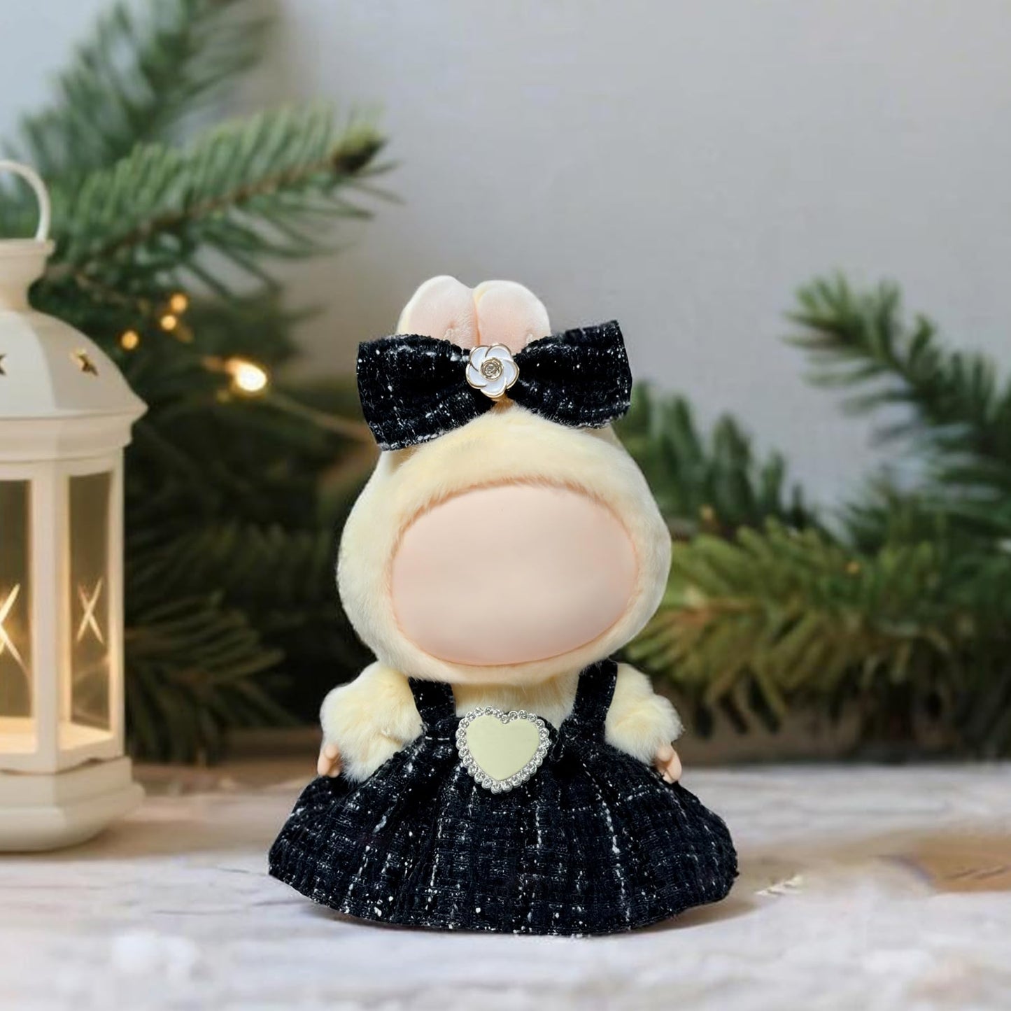 17cm Doll Clothes Set & Outfit Set for 17cm Dolls - enhanced Dresses with Accessories  Doll Clothing Set Replacement (No Doll)  Black