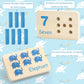 Suwimut Wooden Counting Peg Board, Math Manipulatives Number Counting Toys For Kindergarten Toddlers Learning Activities, Montessori Educational Toys For 3 4 5 Year Old Kids Boys Girls Gifts