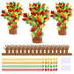 32 Pcs Fall Thankful Tree Craft Kits Make Your Own Handprint Paper Trees DIY Thanksgiving Trees Decorations Thankful Tree Craft 